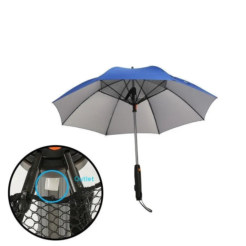 Cooling Fan Umbrella — Mist Spray & UV Protection ChillBreezes
