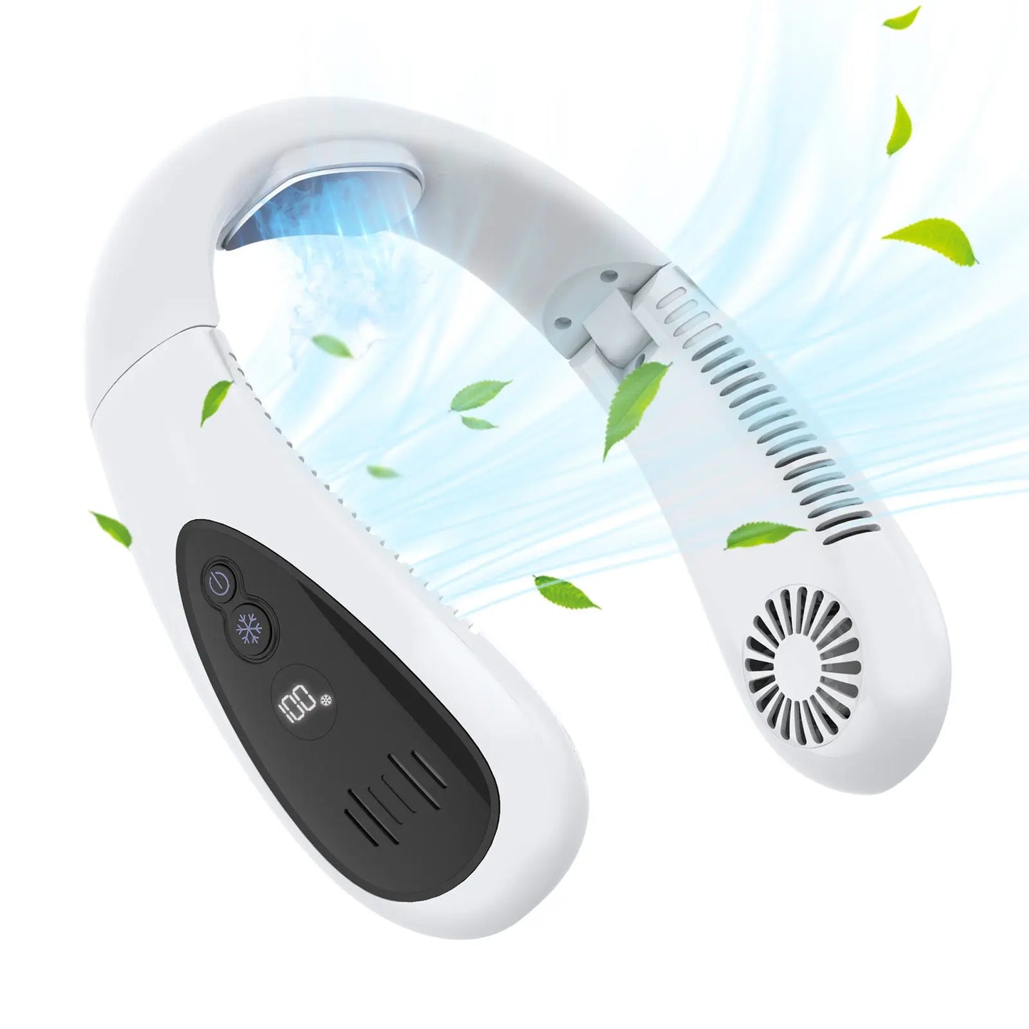 Foldable Neck Fan with Cooling Chip ChillBreezes