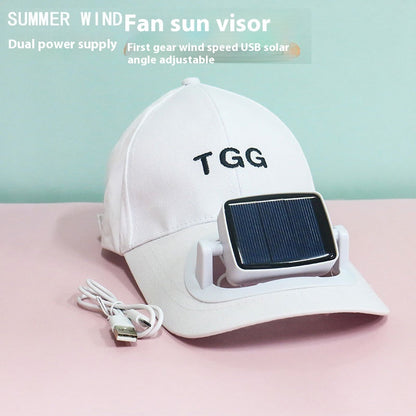 Solar Charging Sun Hat with Fan